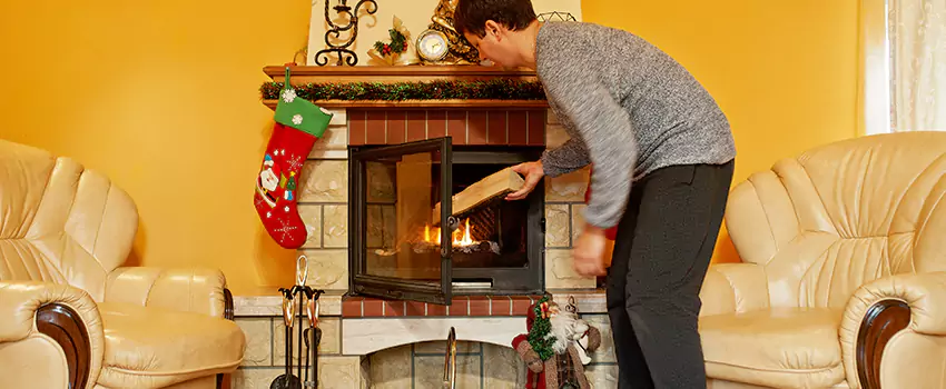 Rusted Metal Fireplace Restoration in Chillicothe, Ohio